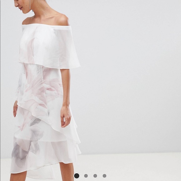 Coast Tara Off the Shoulder Tiered Dress - Picture 1 of 7